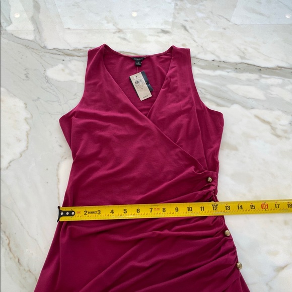 ANN TAYLOR RASPBERRY FAUX WRAP TOP SMALL NWTS! - Picture 13 of 17